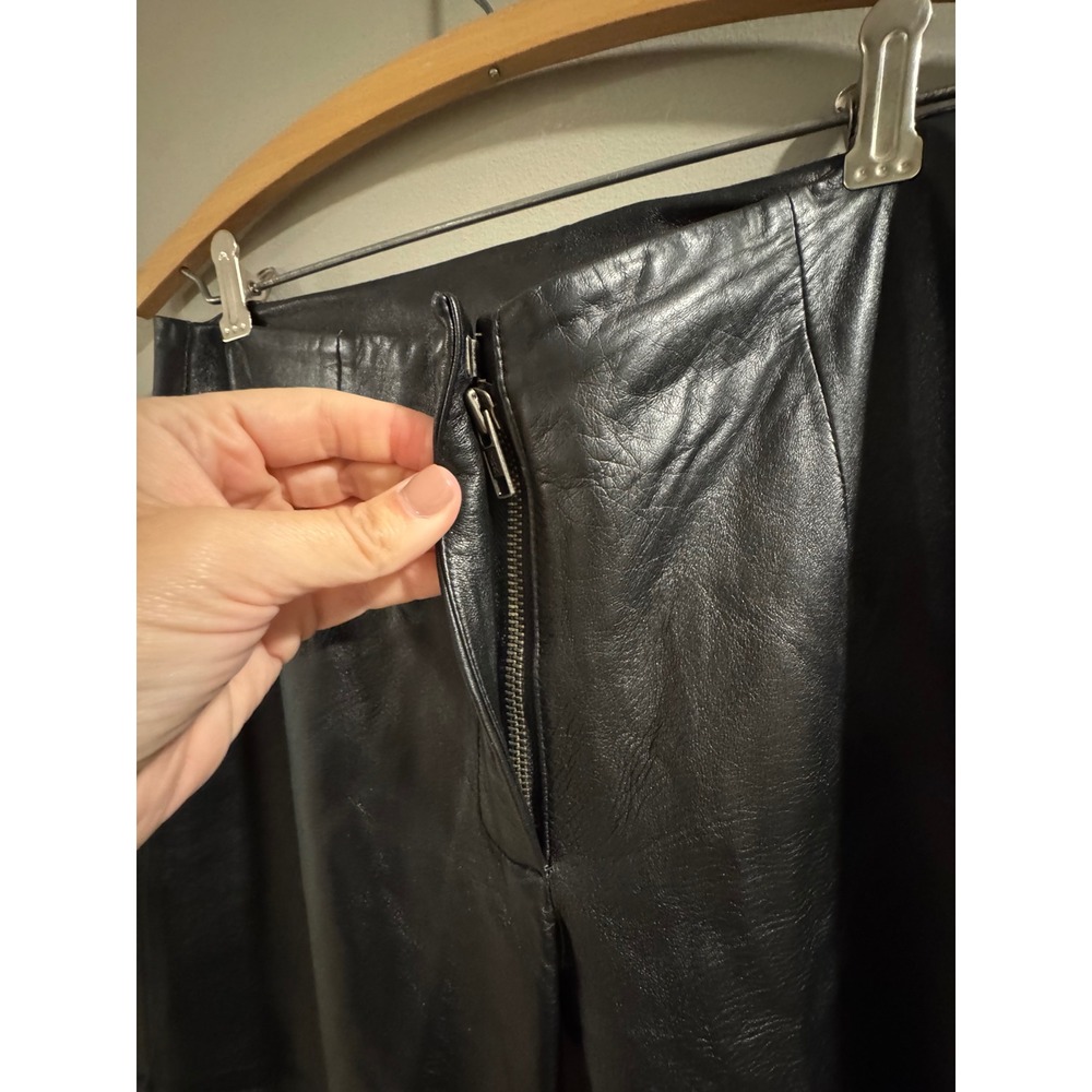 Wilsons Leather Pelle Studio Pants Bootcut Size 6 Black Women's - Picture 6 of 8